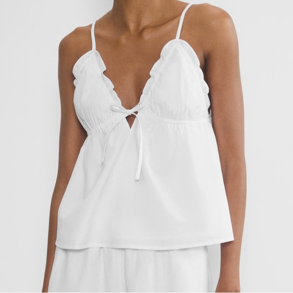 Aritzia Wilfred Caviar Poplin Camisole